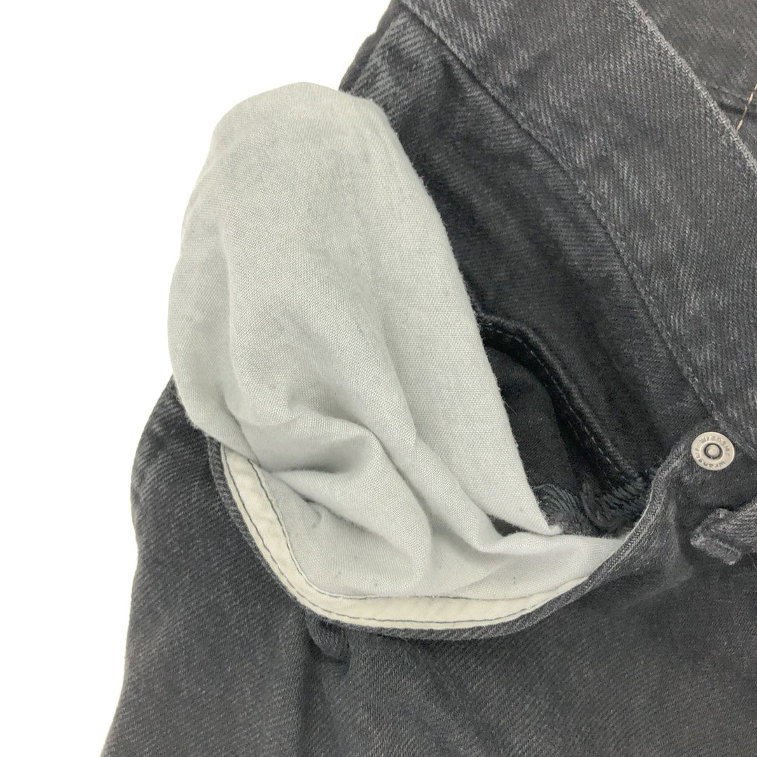 Wrangler REGULAR FIT Black Denim Straight Denim Pants Men's w34 cotton black type Vintage Second Hand