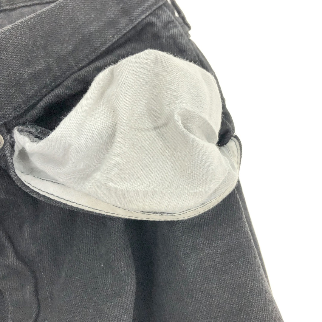 Wrangler REGULAR FIT Black Denim Straight Denim Pants Men's w34 cotton black type Vintage Second Hand