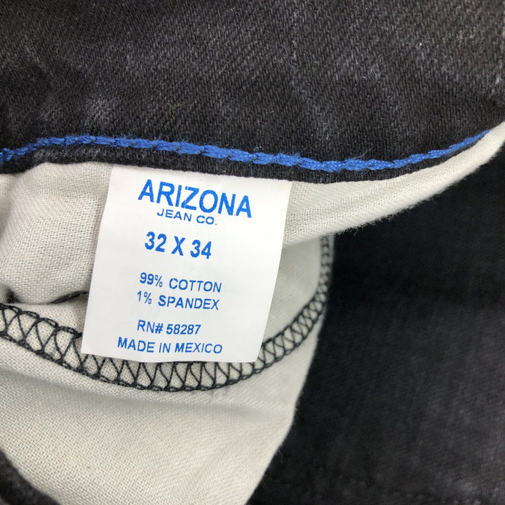 ARIZONA JEAN CO Black Denim Straight Denim Pants Men's w34 cotton black type Vintage Second Hand
