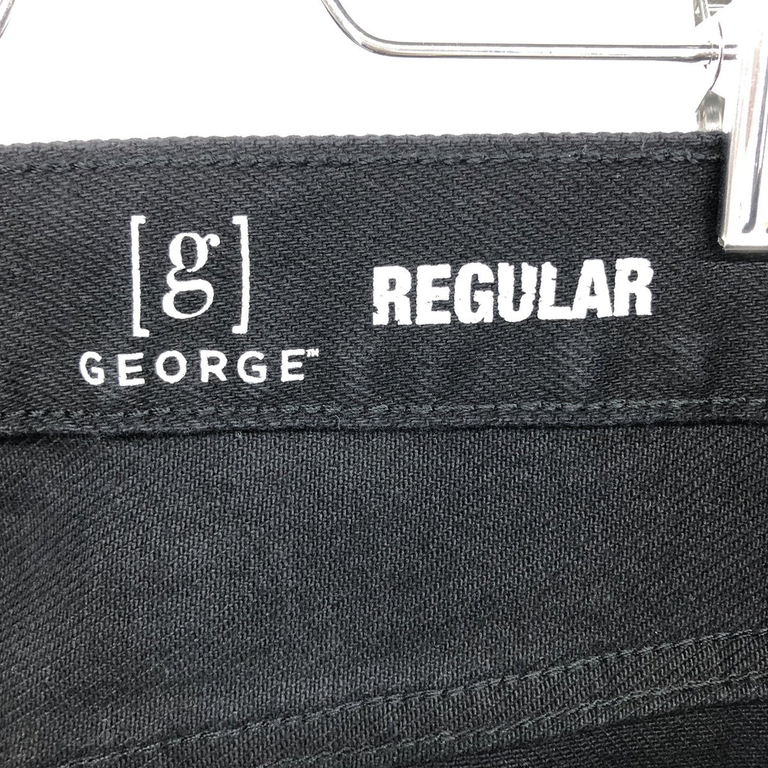 GEORGE Black Denim Straight Denim Pants Men's w33 unknown black type Vintage Second Hand