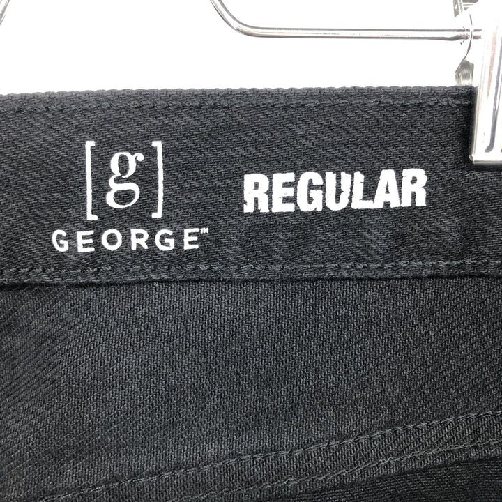 GEORGE Black Denim Straight Denim Pants Men's w33 unknown black type Vintage Second Hand