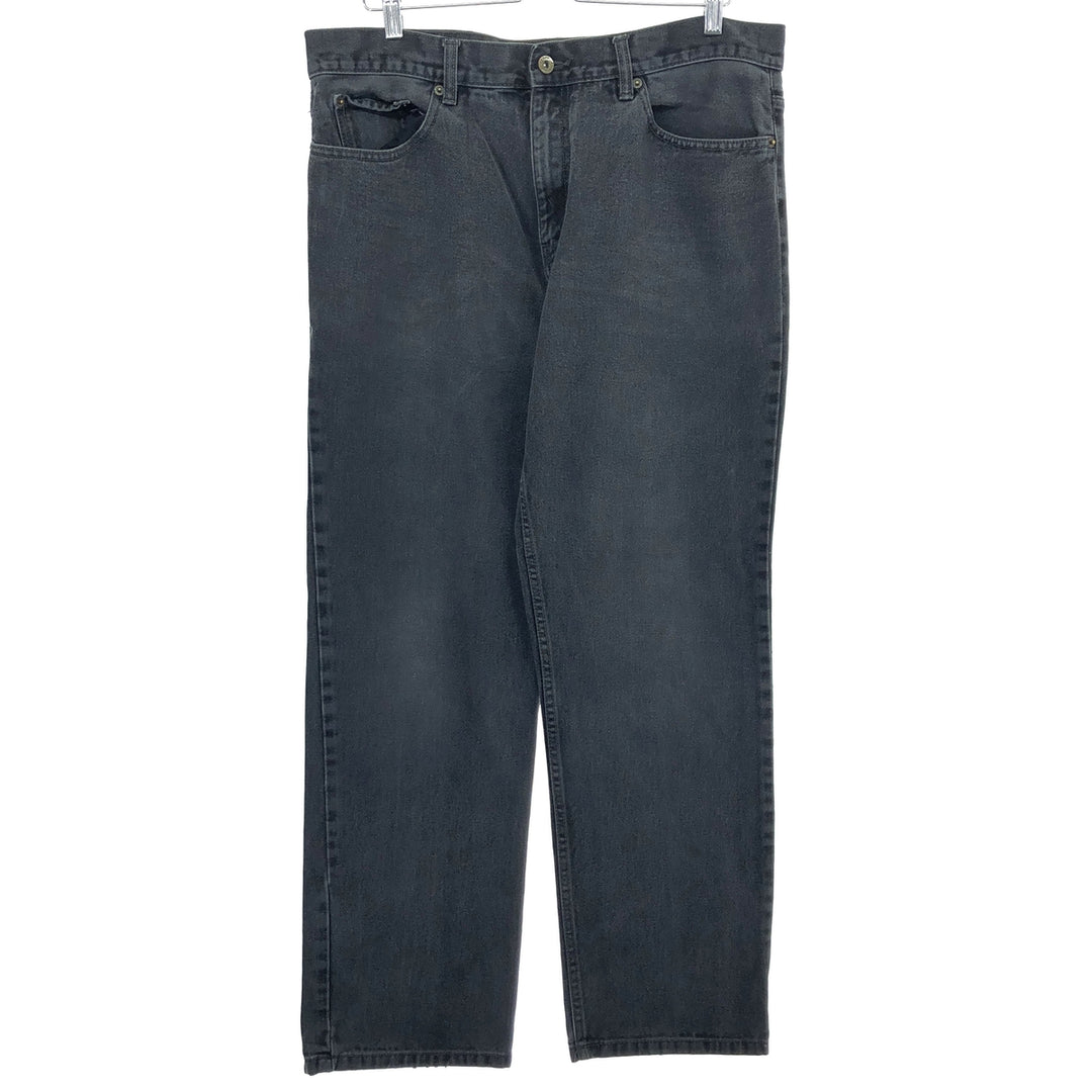 URBAN UP Black Denim Straight Denim Pants Men's w37 cotton black type Vintage Second Hand