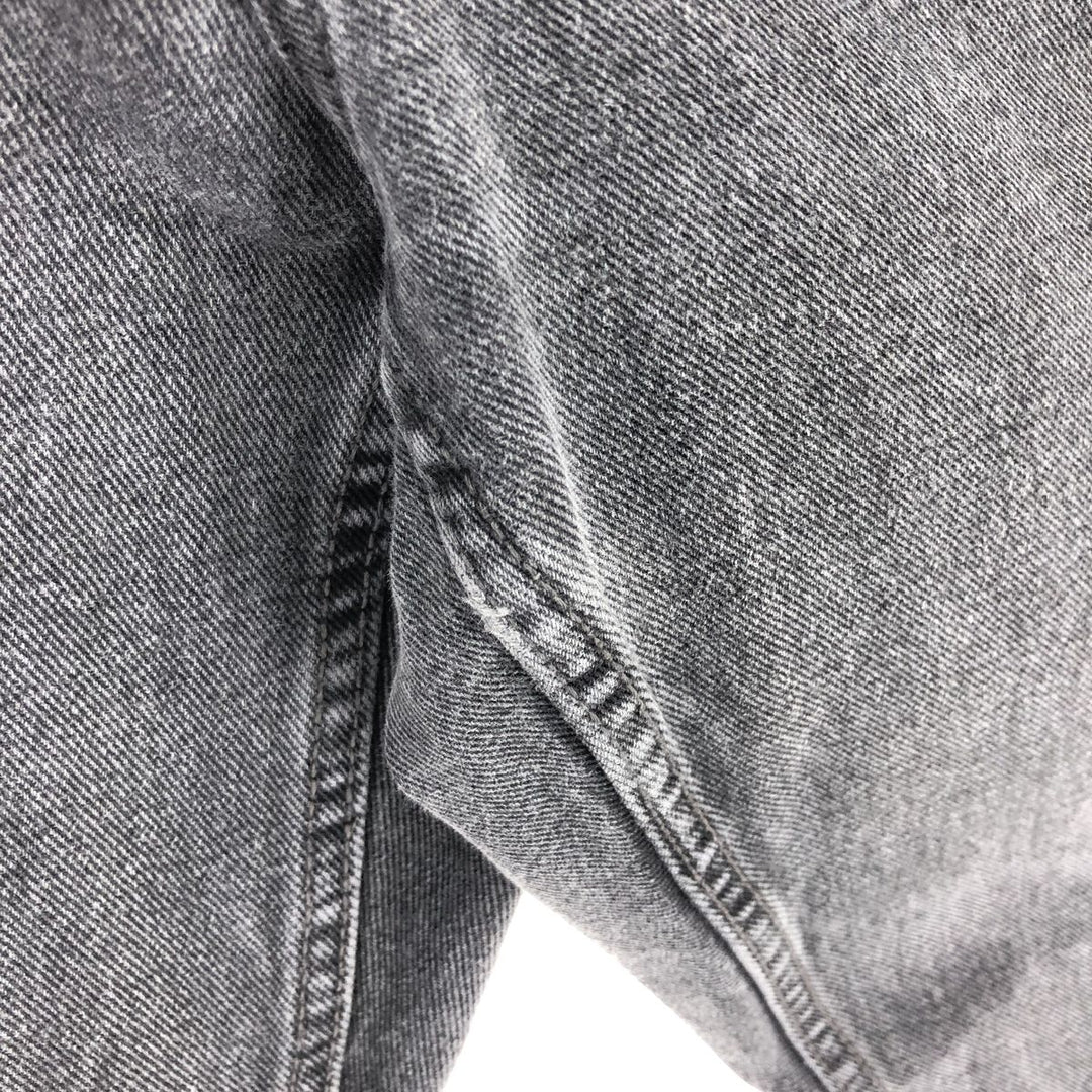 URBAN UP Black Denim Straight Denim Pants Men's w37 cotton black type Vintage Second Hand