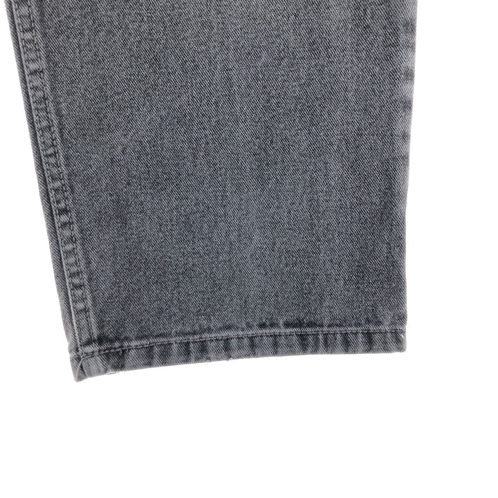 URBAN UP Black Denim Straight Denim Pants Men's w37 cotton black type Vintage Second Hand