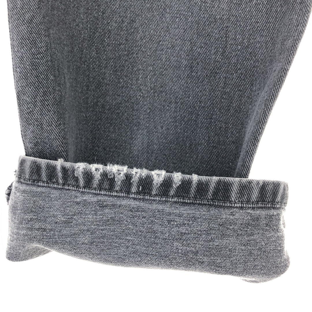 URBAN UP Black Denim Straight Denim Pants Men's w37 cotton black type Vintage Second Hand