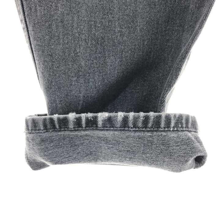 URBAN UP Black Denim Straight Denim Pants Men's w37 cotton black type Vintage Second Hand