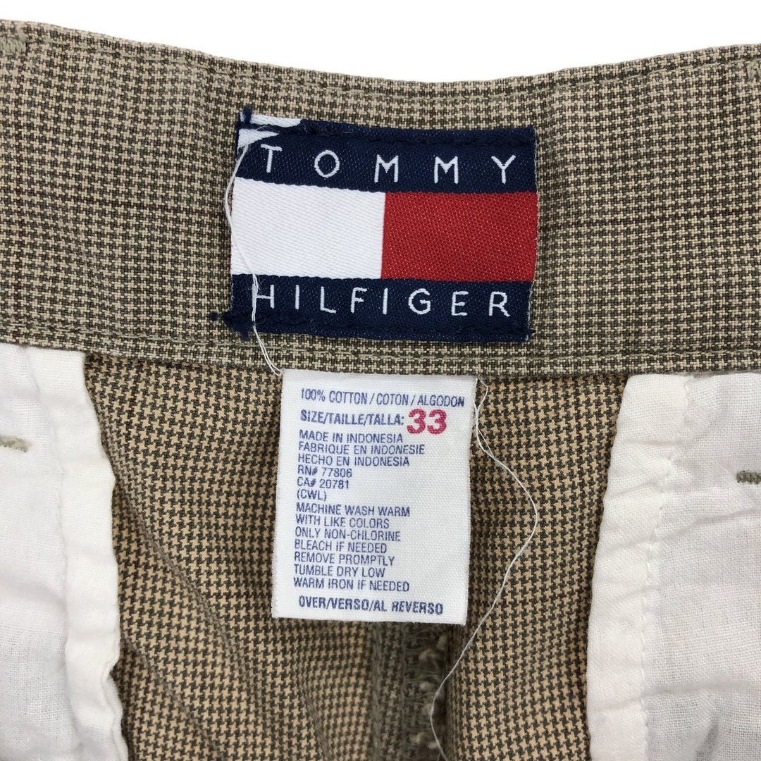 90s~00'S Tommy Hilfiger Houndstooth Pattern Two-pleat Chino Shorts Shorts Men's W33 Vintage /eaa464744