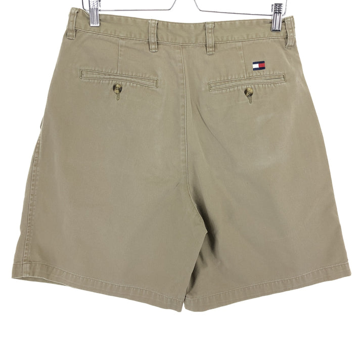 90s~00'S Tommy Hilfiger Two-pleat Chino Shorts Shorts Men's W32 Vintage cotton Beige type Vintage Second Hand