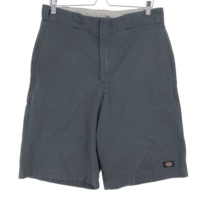 Dickies Loose Fit Work Shorts, Half Pants, Men's, W34 polyester gray type Vintage Second Hand
