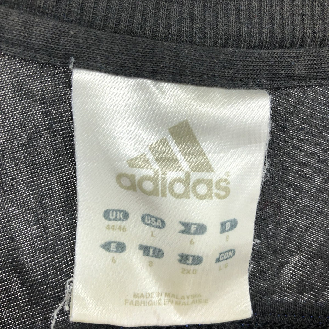 00'S adidas One Point Logo T-Shirt Men's L cotton blue type Vintage Second Hand