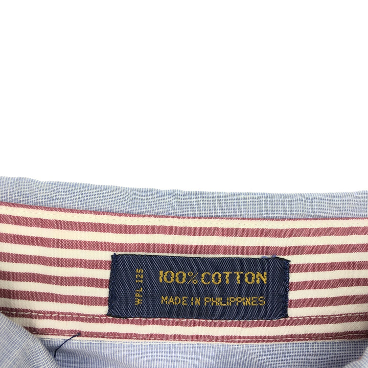 80'S Ralph Lauren Chaps Crazy Pattern Long Sleeve Button Down Striped Shirt Men's XL Vintage /eaa464839