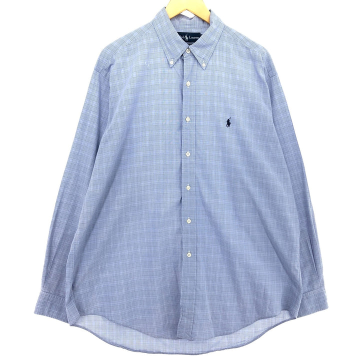 Ralph Lauren YARMOUTH Long Sleeve Button Down Check Shirt Men's XL /eaa464841