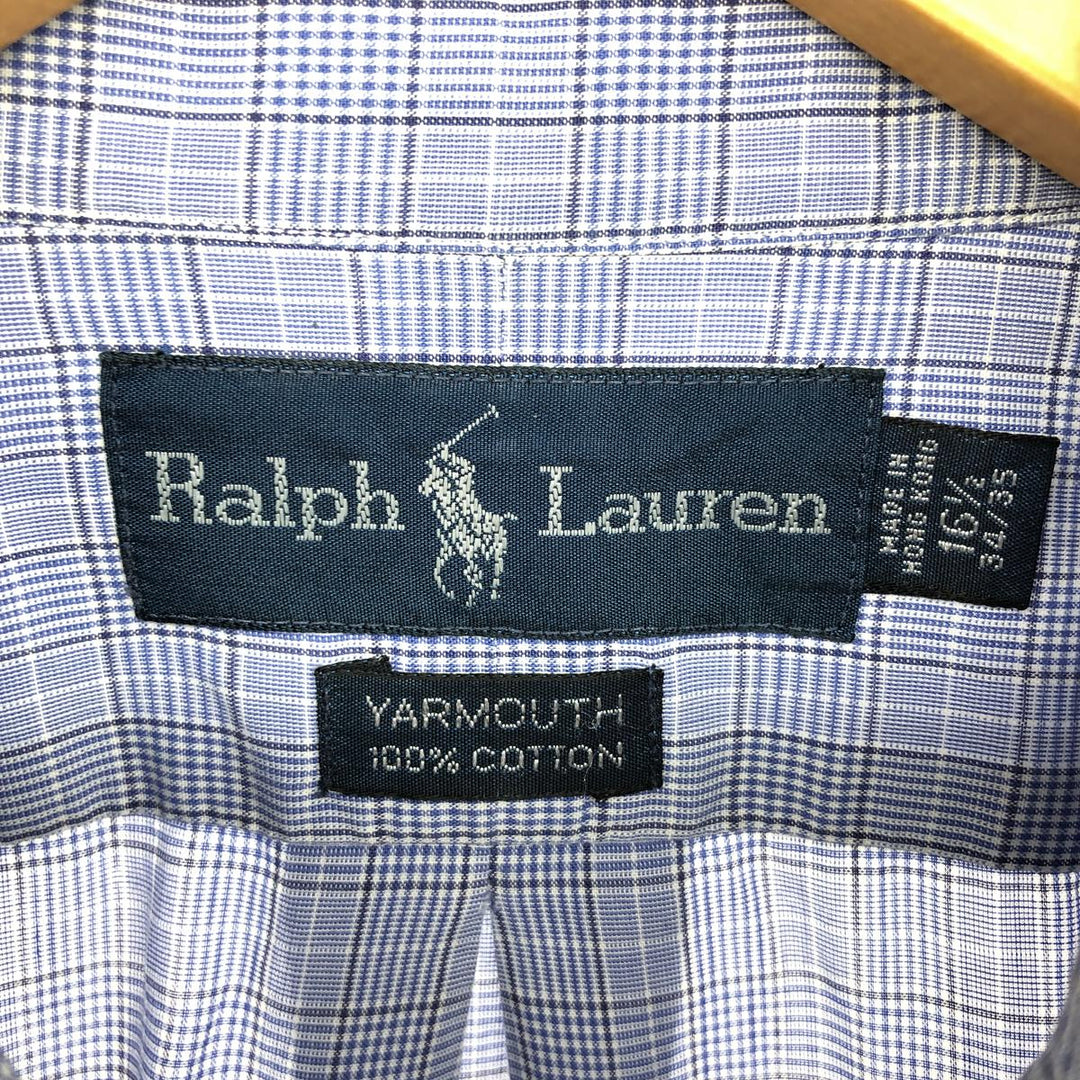 Ralph Lauren YARMOUTH Long Sleeve Button Down Check Shirt Men's XL /eaa464841