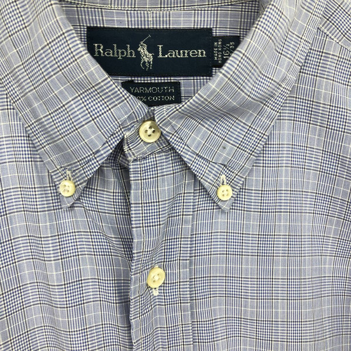 Ralph Lauren YARMOUTH Long Sleeve Button Down Check Shirt Men's XL /eaa464841
