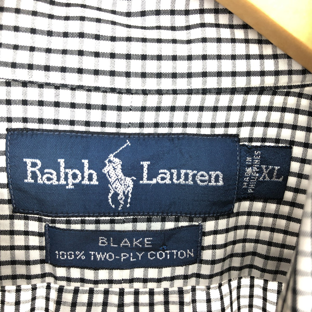 Ralph Lauren POLO by Ralph Lauren Long Sleeve Button Down Check Shirt Men's XL /eaa464842