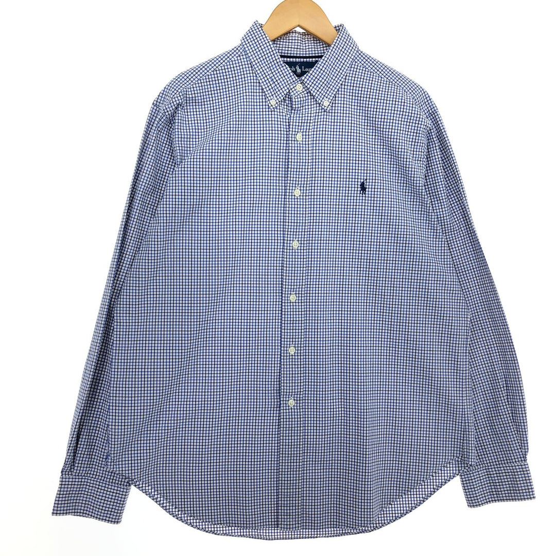 Ralph Lauren Classic Fit Long Sleeve Button Down Check Shirt Men's L /eaa464844