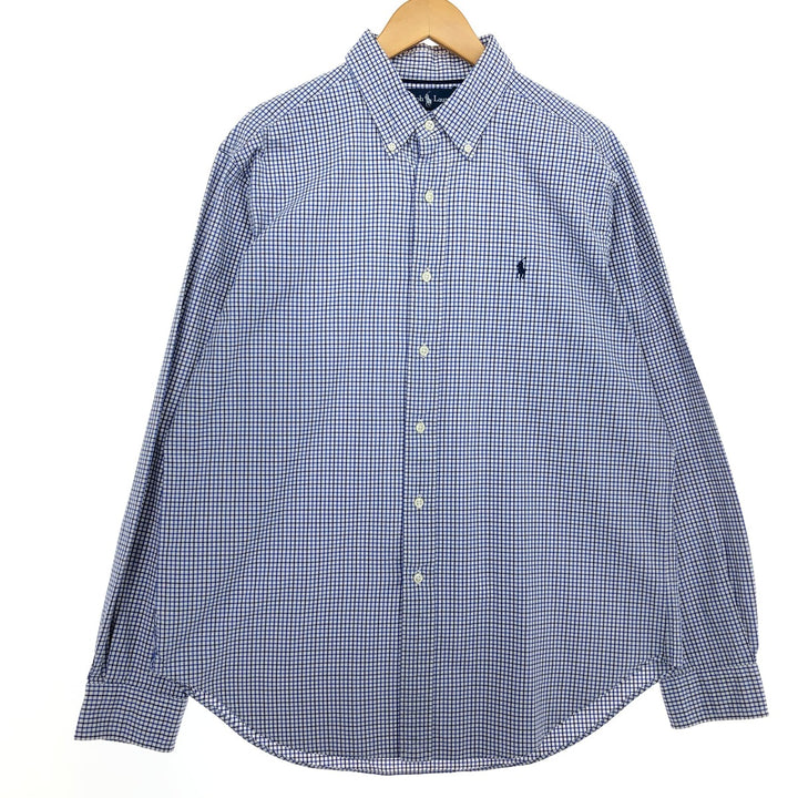 Ralph Lauren Classic Fit Long Sleeve Button Down Check Shirt Men's L /eaa464844