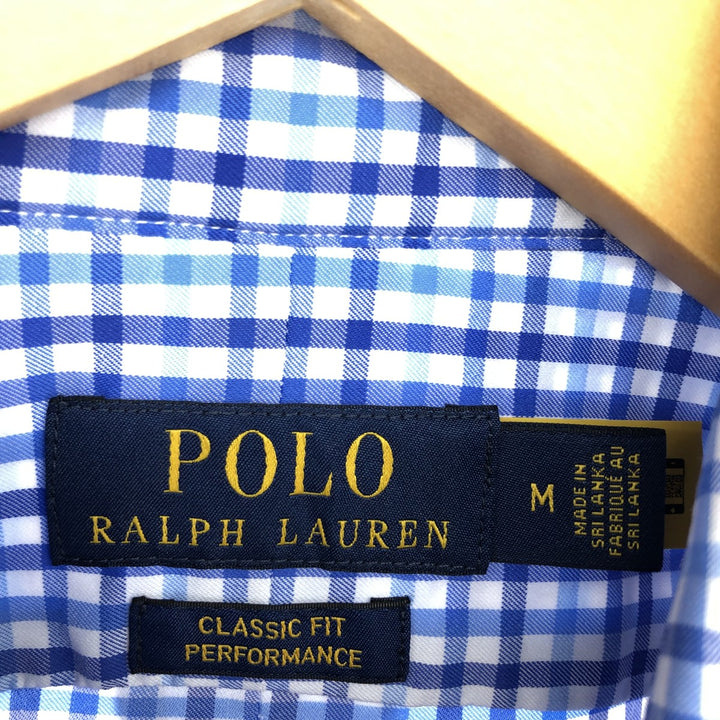 Ralph Lauren POLO Ralph Lauren Long Sleeve Button Down Check Shirt Men's M /eaa464845