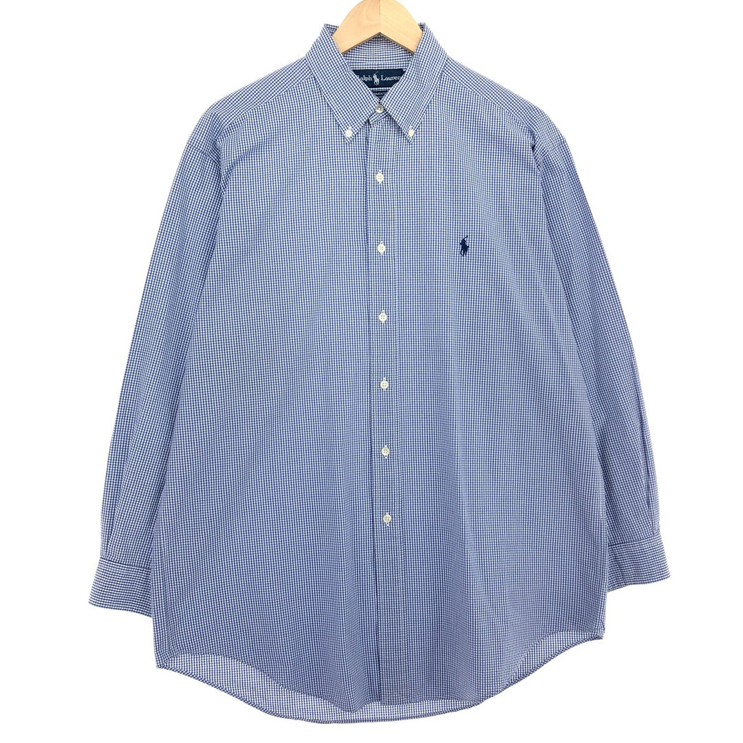 Ralph Lauren YARMOUTH Long Sleeve Button Down Check Shirt Men's XL /eaa464846