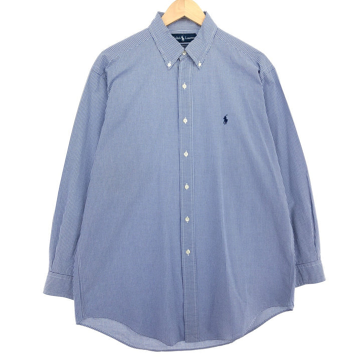 Ralph Lauren YARMOUTH Long Sleeve Button Down Check Shirt Men's XL /eaa464846