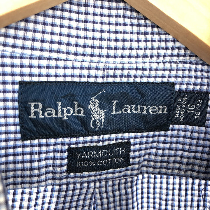 Ralph Lauren YARMOUTH Long Sleeve Button Down Check Shirt Men's XL /eaa464846