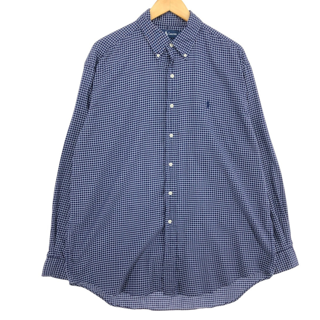 Ralph Lauren BLAKE long sleeve button down check shirt men's L /eaa464848