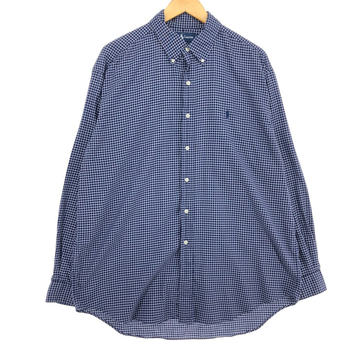 Ralph Lauren BLAKE long sleeve button down check shirt men's L /eaa464848