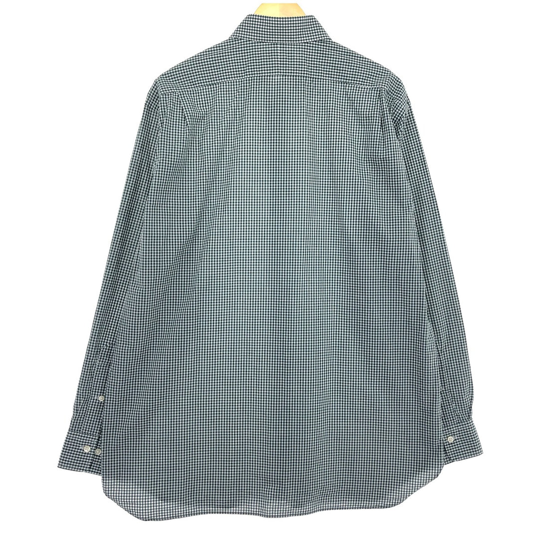 Ralph Lauren POLO Ralph Lauren Wide Collar Long Sleeve Cotton Check Shirt Men's XL /eaa464849