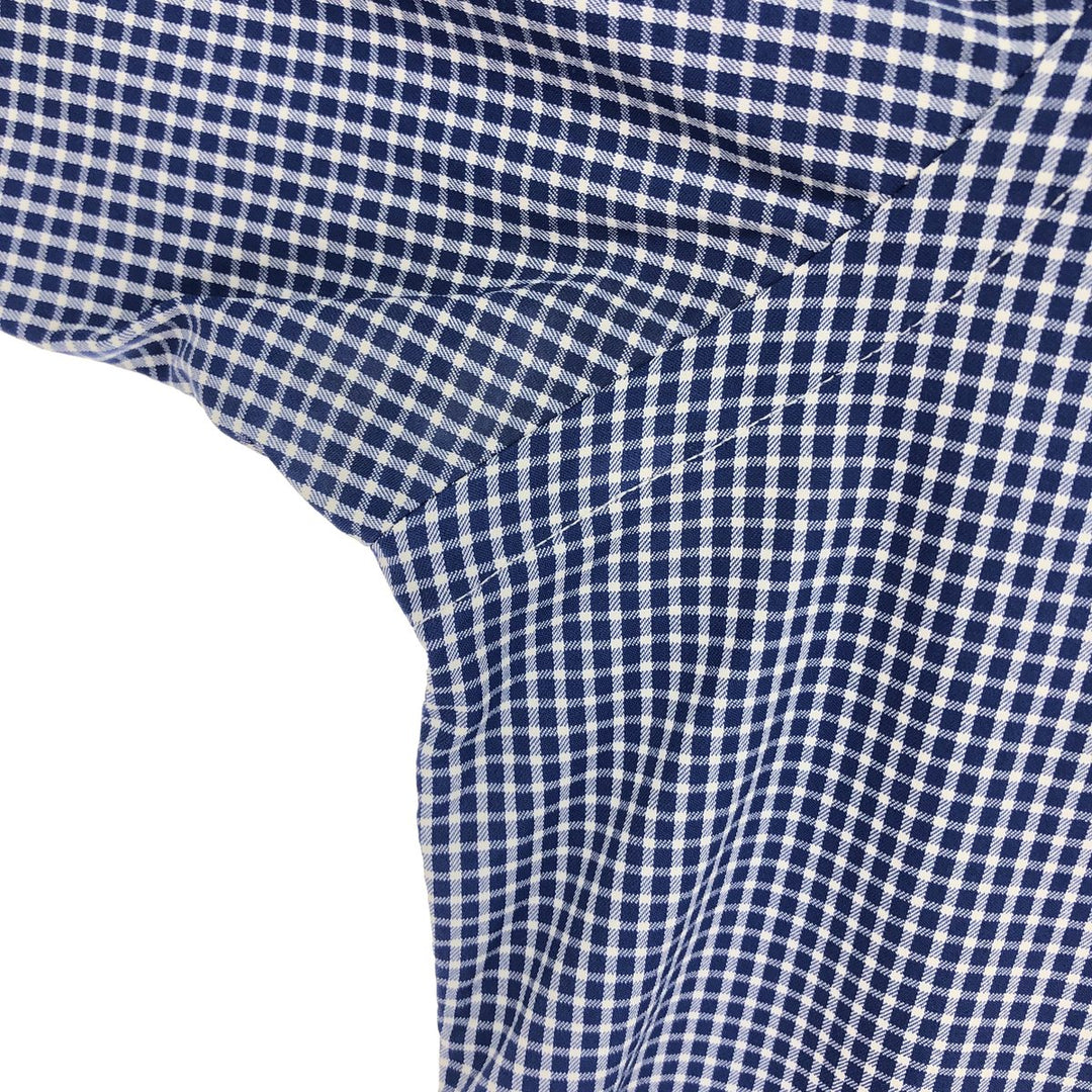 Ralph Lauren POLO Ralph Lauren Gingham Check Wide Collar Long Sleeve Nylon Shirt Men's L /eaa464850