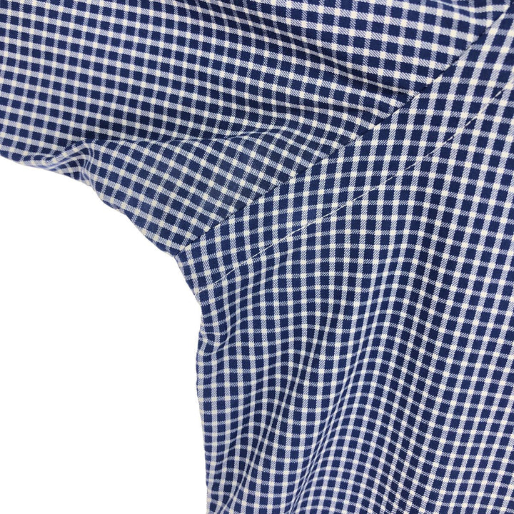 Ralph Lauren POLO Ralph Lauren Gingham Check Wide Collar Long Sleeve Nylon Shirt Men's L /eaa464850