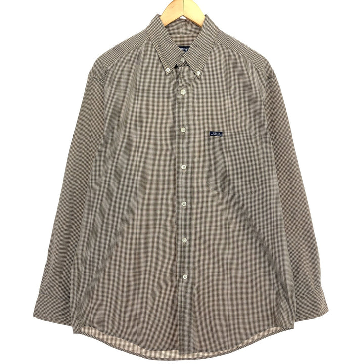 90'S Ralph Lauren CHAPS Long Sleeve Button Down Check Shirt Men's M Vintage /eaa464851