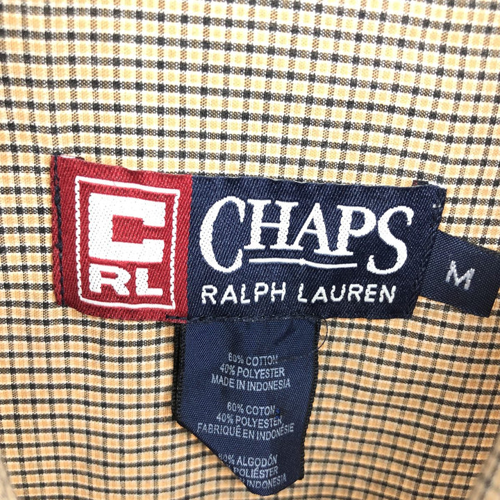 90'S Ralph Lauren CHAPS Long Sleeve Button Down Check Shirt Men's M Vintage /eaa464851