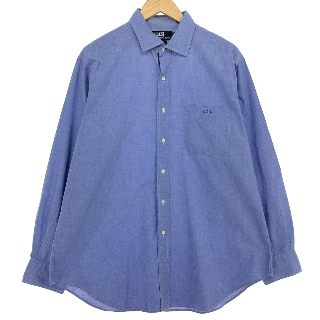 Ralph Lauren POLO by Ralph Lauren Long Sleeve Cotton Check Shirt Men's XL /eaa464853