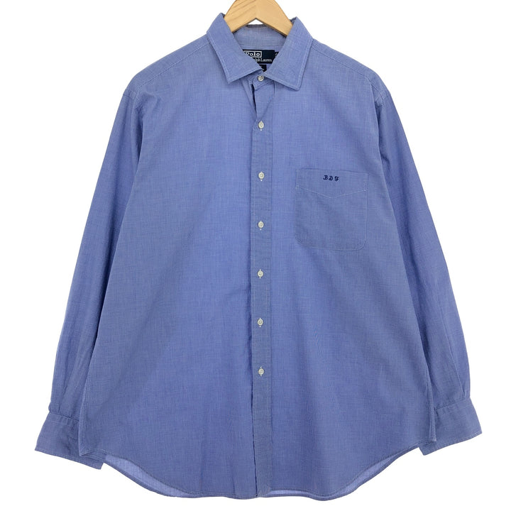 Ralph Lauren POLO by Ralph Lauren Long Sleeve Cotton Check Shirt Men's XL /eaa464853