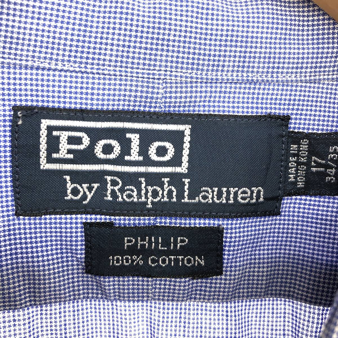 Ralph Lauren POLO by Ralph Lauren Long Sleeve Cotton Check Shirt Men's XL /eaa464853
