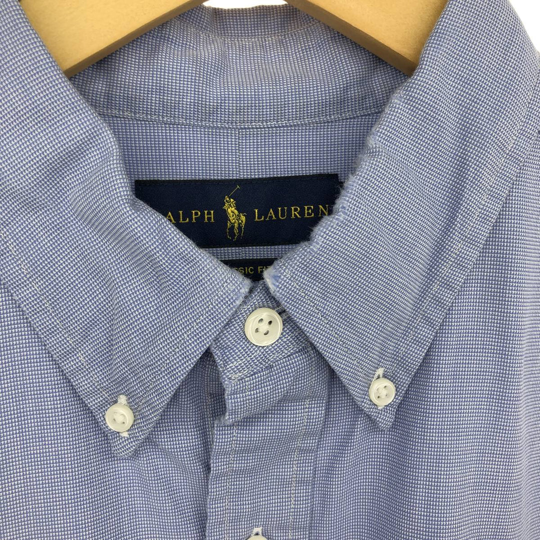 Ralph Lauren Classic Fit Houndstooth Pattern Long Sleeve Button Down Shirt Men's XL /eaa464854