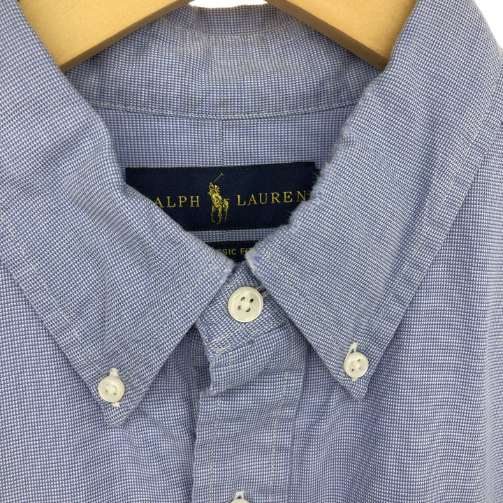 Ralph Lauren Classic Fit Houndstooth Pattern Long Sleeve Button Down Shirt Men's XL /eaa464854