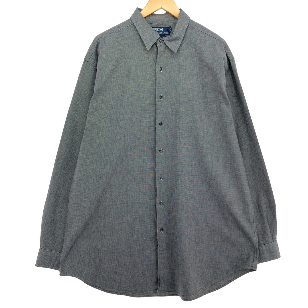 Ralph Lauren POLO by Ralph Lauren Long Sleeve Cotton Check Shirt Men's XXL /eaa464855