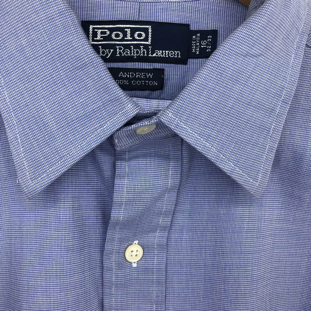 Ralph Lauren POLO by Ralph Lauren Houndstooth Pattern Long Sleeve Cotton Shirt Men's XL /eaa464857