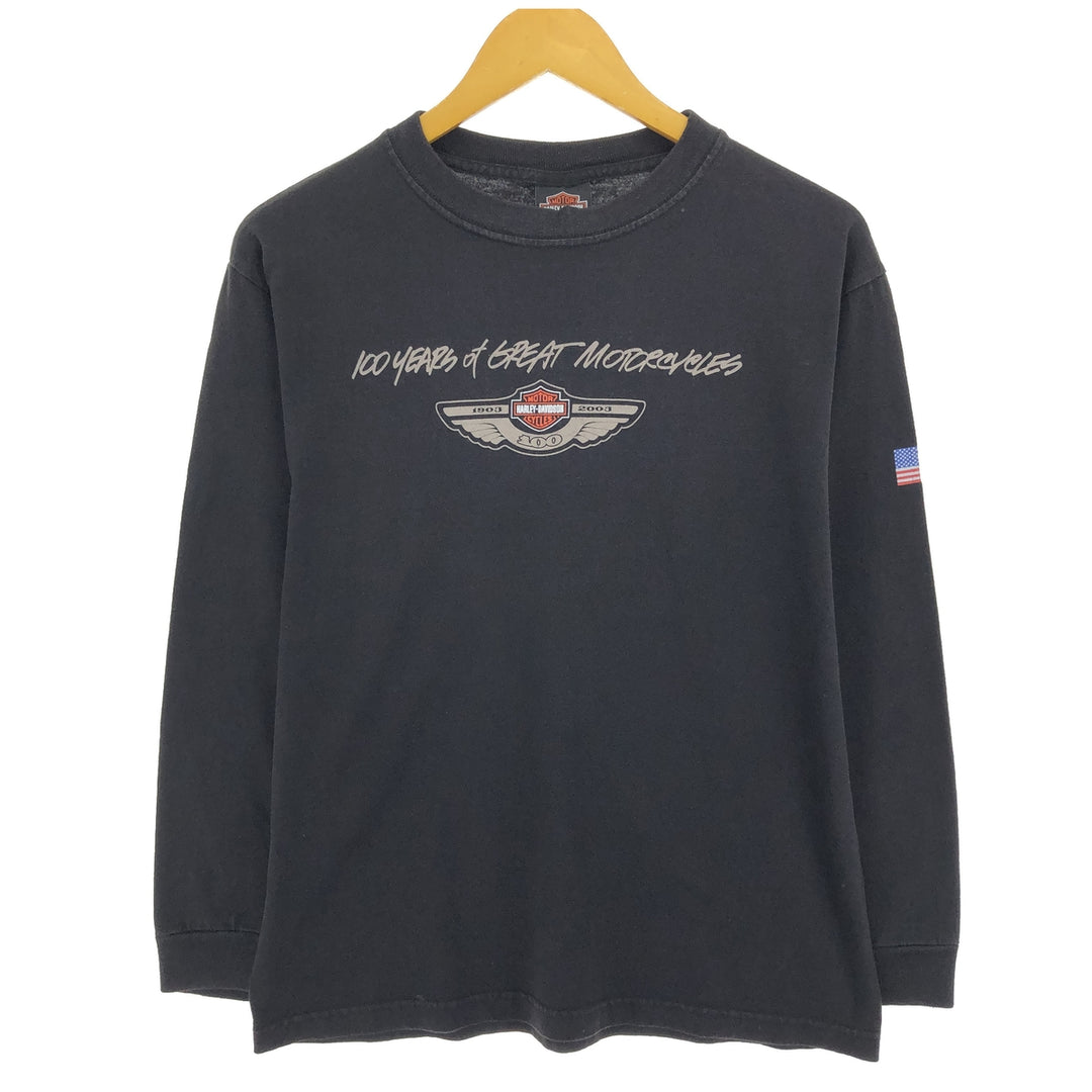 00'S Harley-Davidson Long Sleeve T-Shirt, Men's M Size /eaa464887