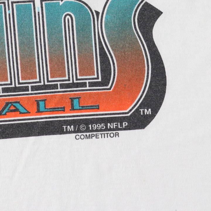 90'S ONEITA NFL MIAMI DOLPHINS Miami Dolphins Logo Print T-Shirt Men's XL Short Sleeve Vintage /eaa464907