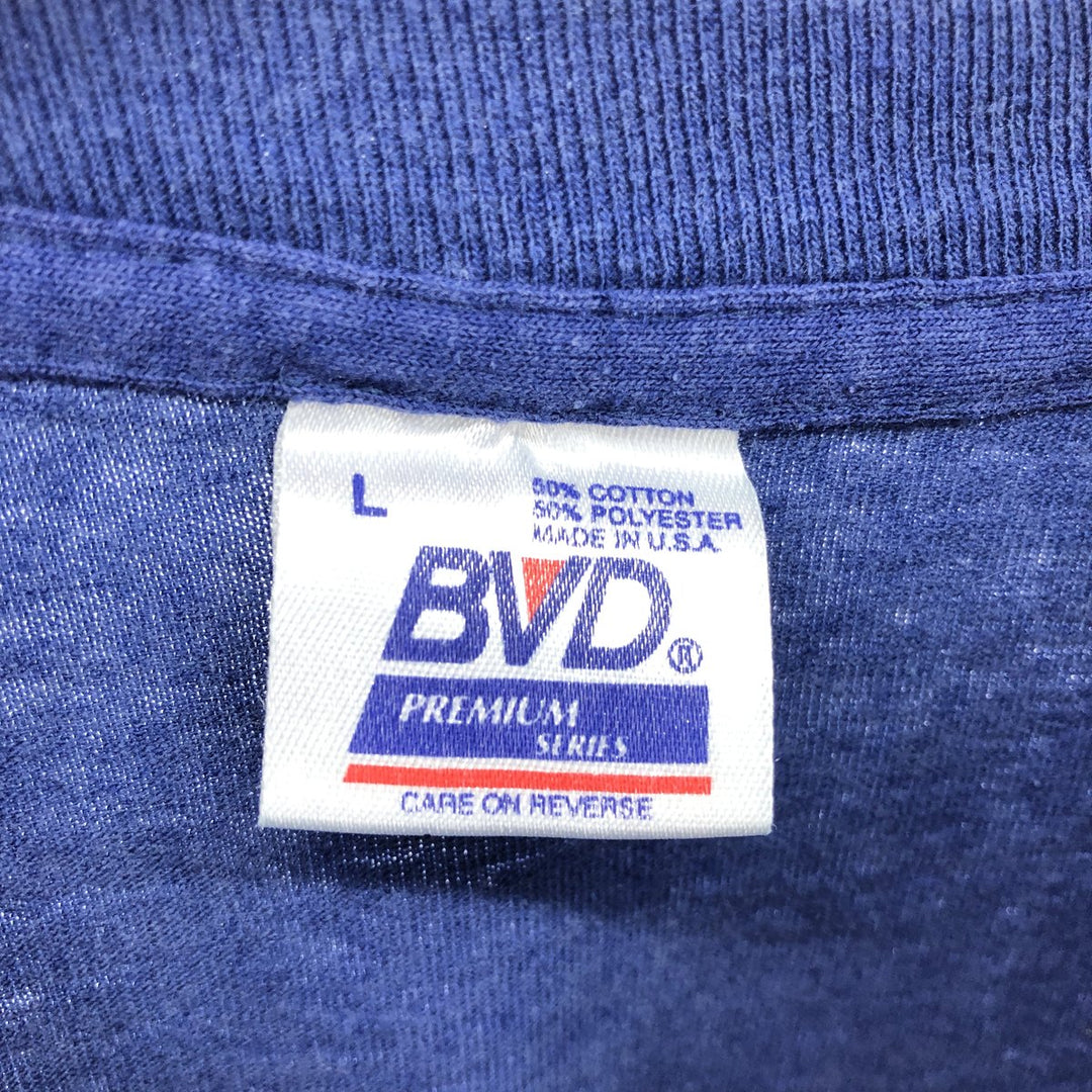 90'S BVD plain pocket T-shirt made in USA, men's size L, vintage /eaa464926