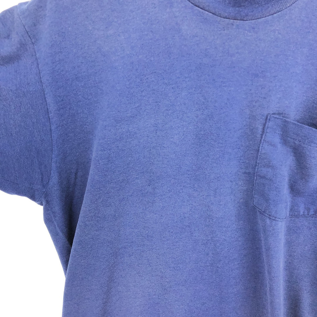 90'S BVD plain pocket T-shirt made in USA, men's size L, vintage /eaa464926