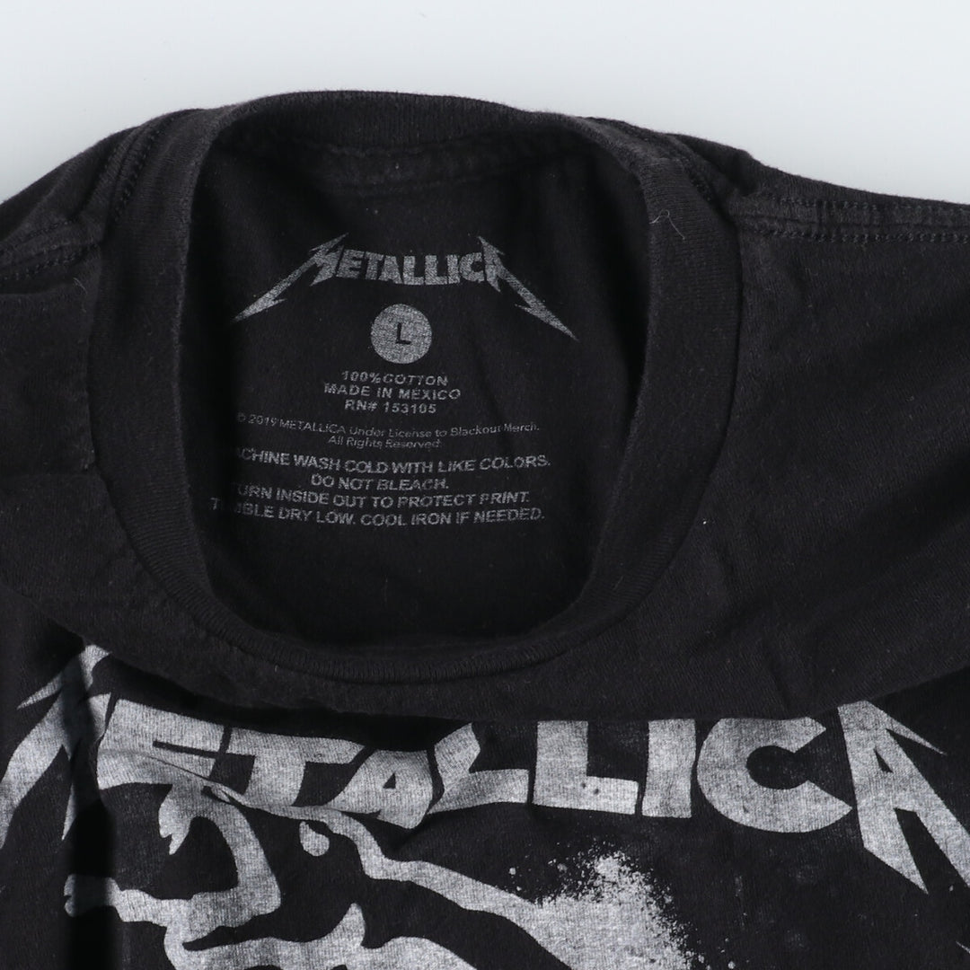 Metallica Print Band T-Shirt, Band Tee, Men's L /eaa464956