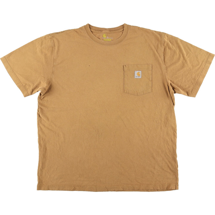 Carhartt ORIGINAL FIT short sleeve one point logo pocket T-shirt Men's XL /eaa464971