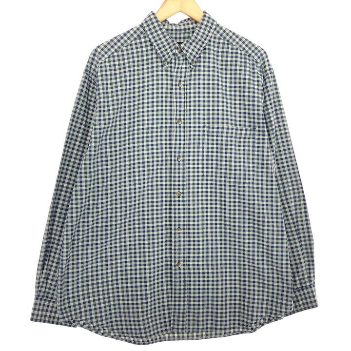 Eddie Bauer Long Sleeve Button Down Check Shirt Men's L /eaa465007