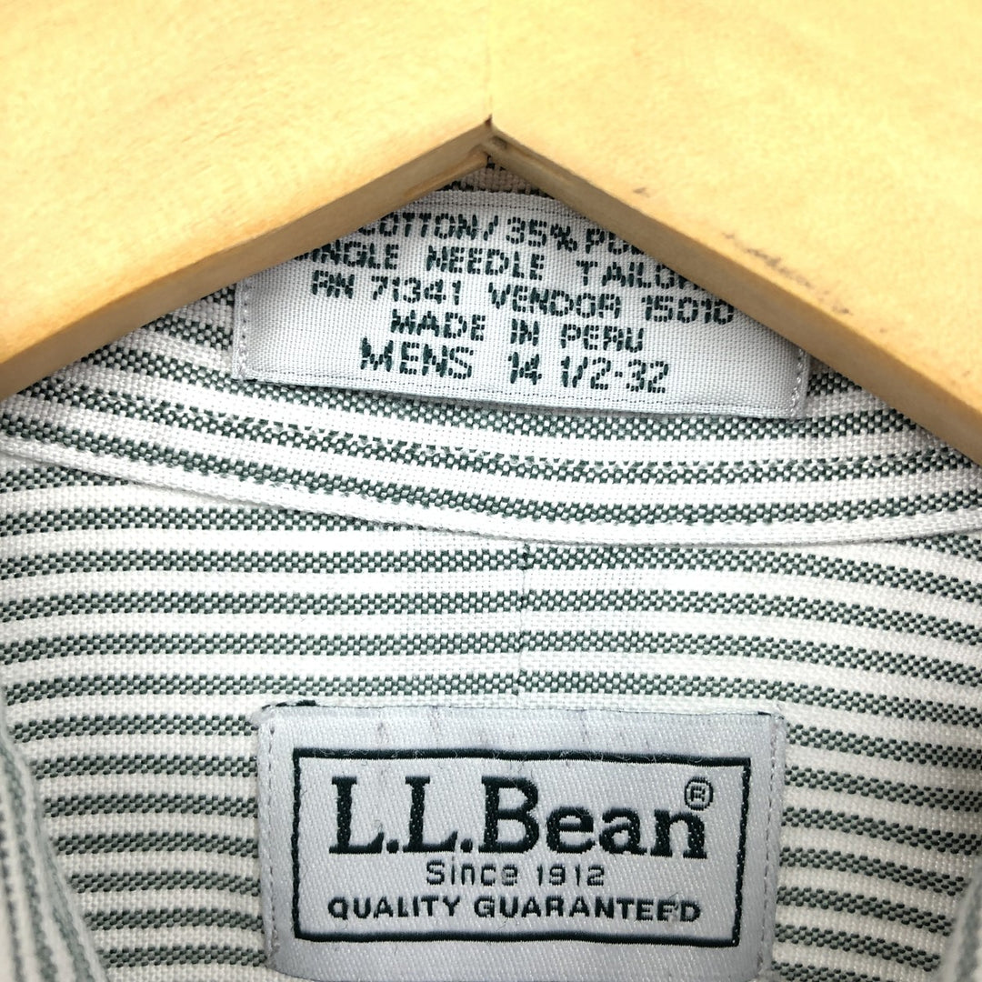 LLBean Long Sleeve Button-Down Striped Shirt Men's M /eaa465008