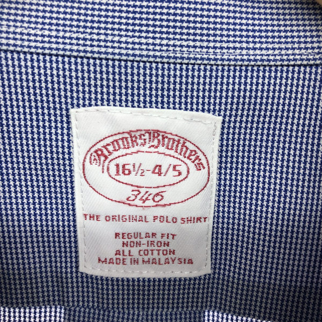 Brooks Brothers 346 Houndstooth Pattern Long Sleeve Button Down Shirt Men's L /eaa465009