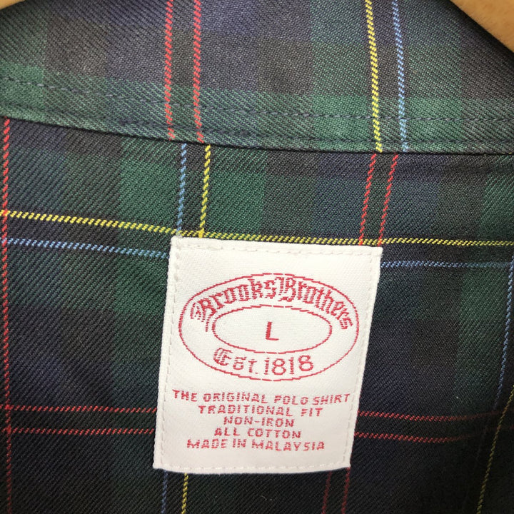 Brooks Brothers Est.1818 Check Pattern Long Sleeve Button-Down Check Shirt Men's XL /eaa465010