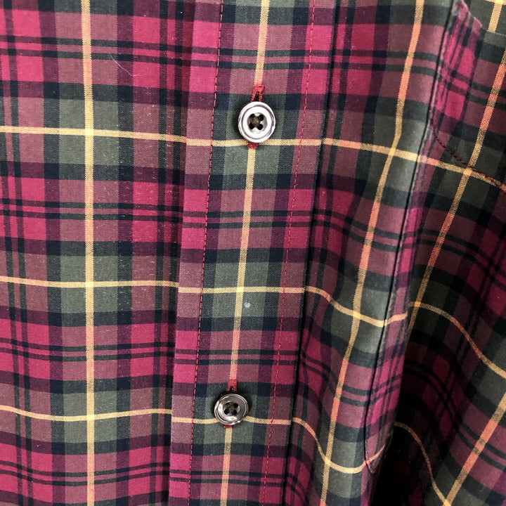 00'S LLBean Check Pattern Long Sleeve Button-Down Check Shirt Men's XL /eaa465011